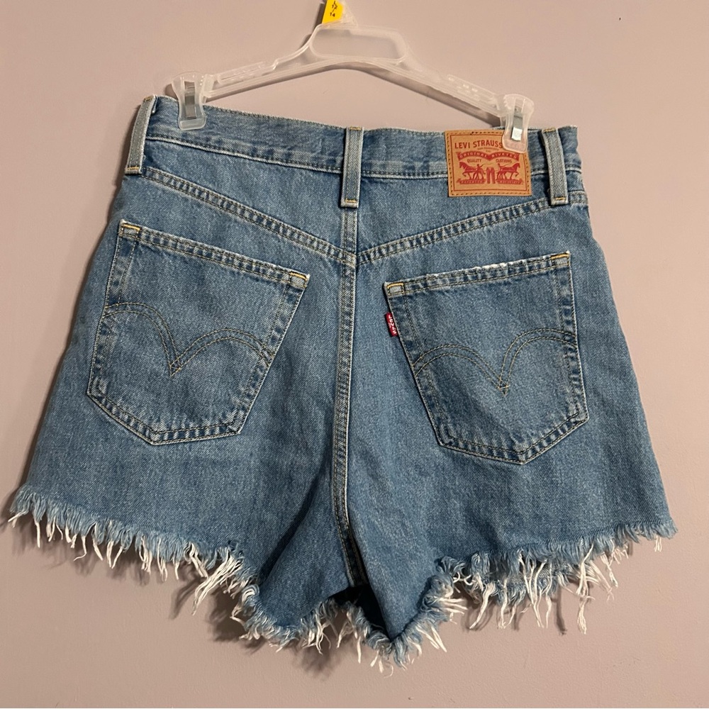 Distressed Denim Shorts - Picture 2 of 3